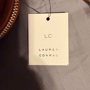 Lauren Conrad Vegan Leather Saddle Brown Handbag